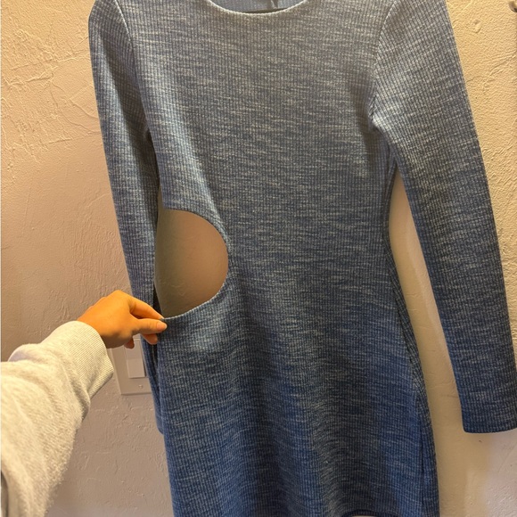 active dress long sleeve Zip Neck Sweatshirt Dress